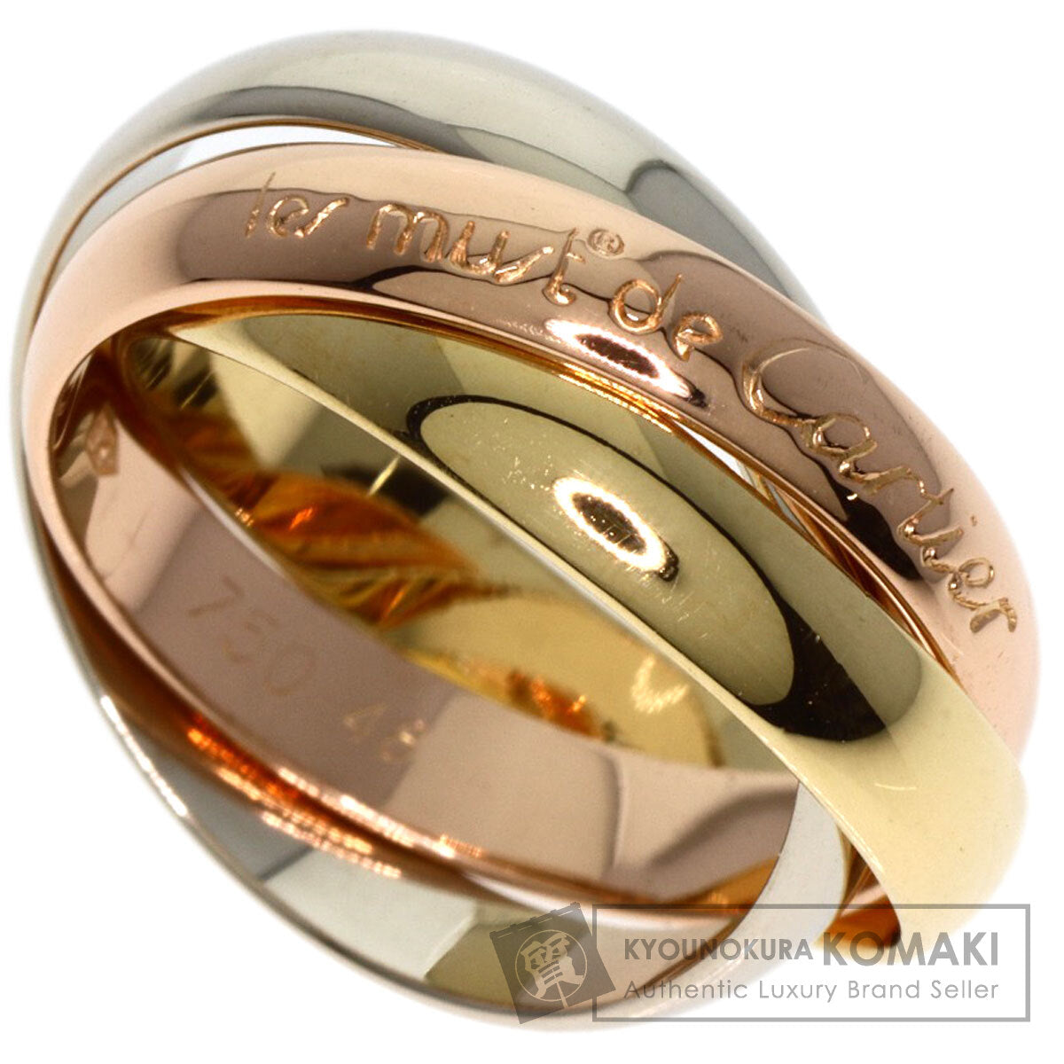 CARTIER   Ring Trinity #48 K18 Yellow Gold K18 White GoldLadies