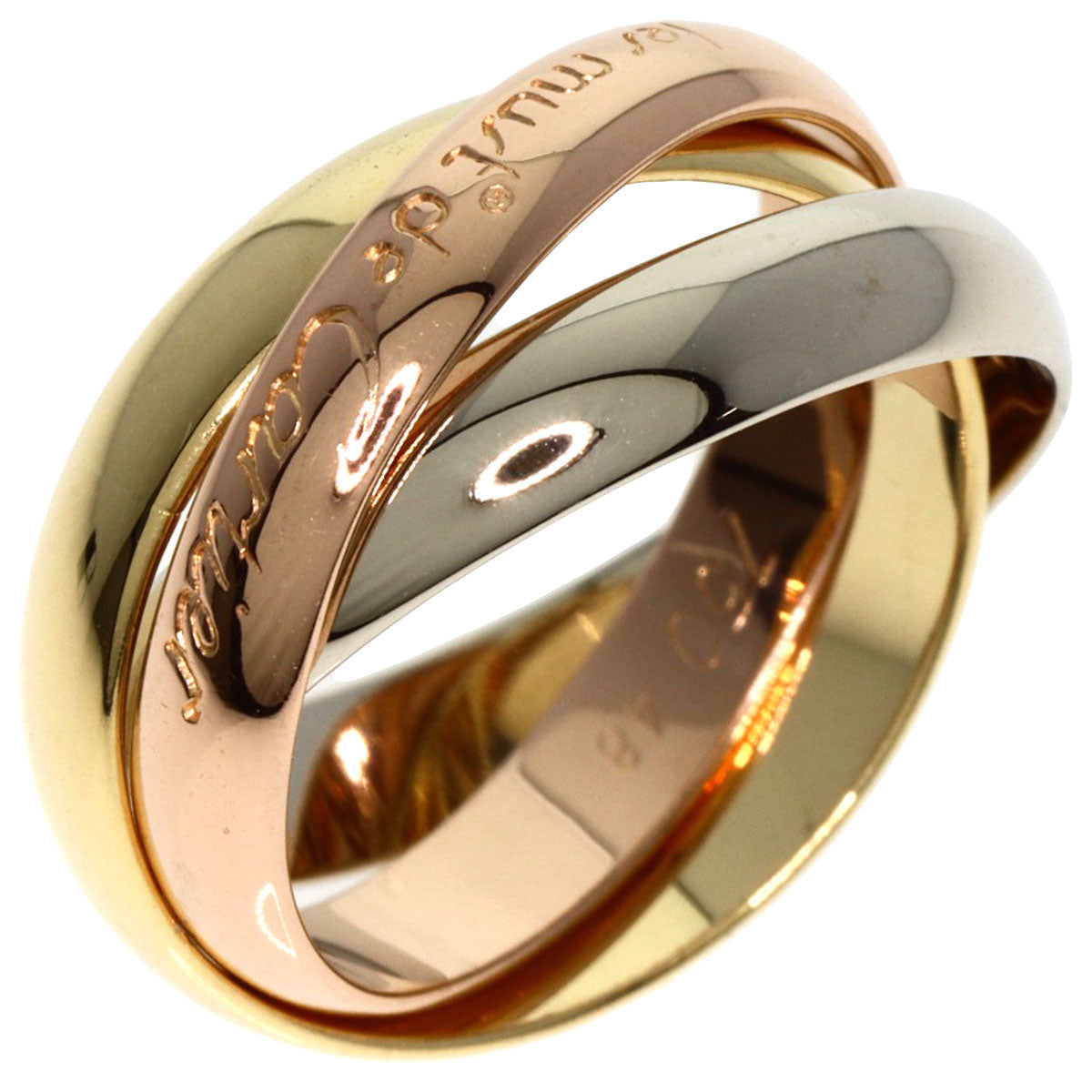 CARTIER   Ring Trinity #48 K18 Yellow Gold K18 White GoldLadies