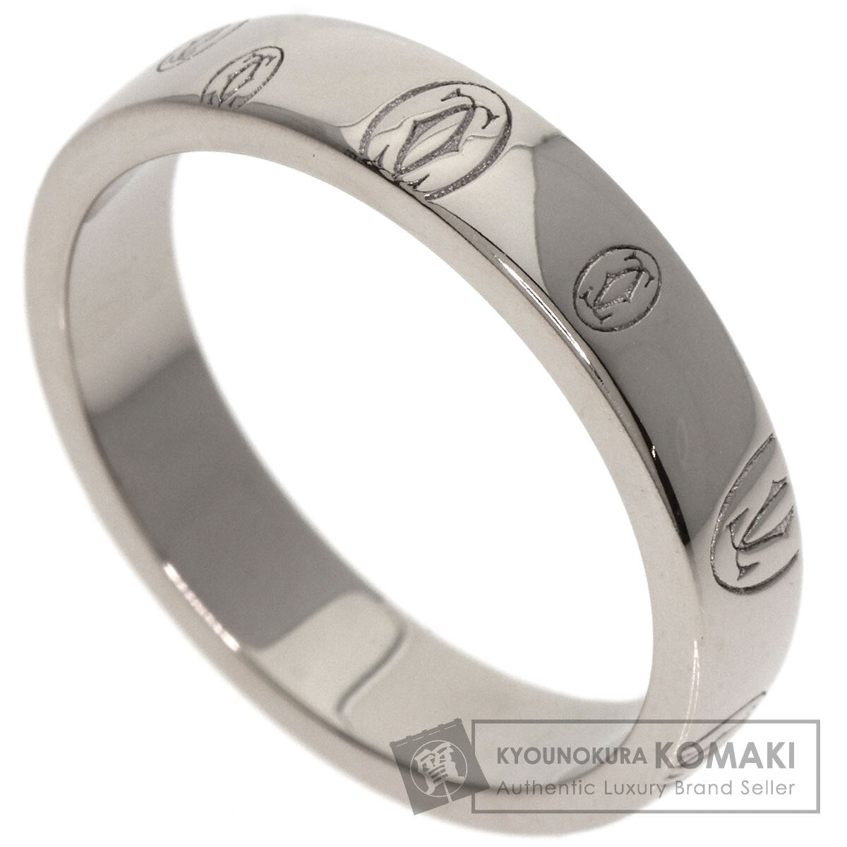 CARTIER Happy birthday # 52 Ring K18 White Gold Ladies [Used]