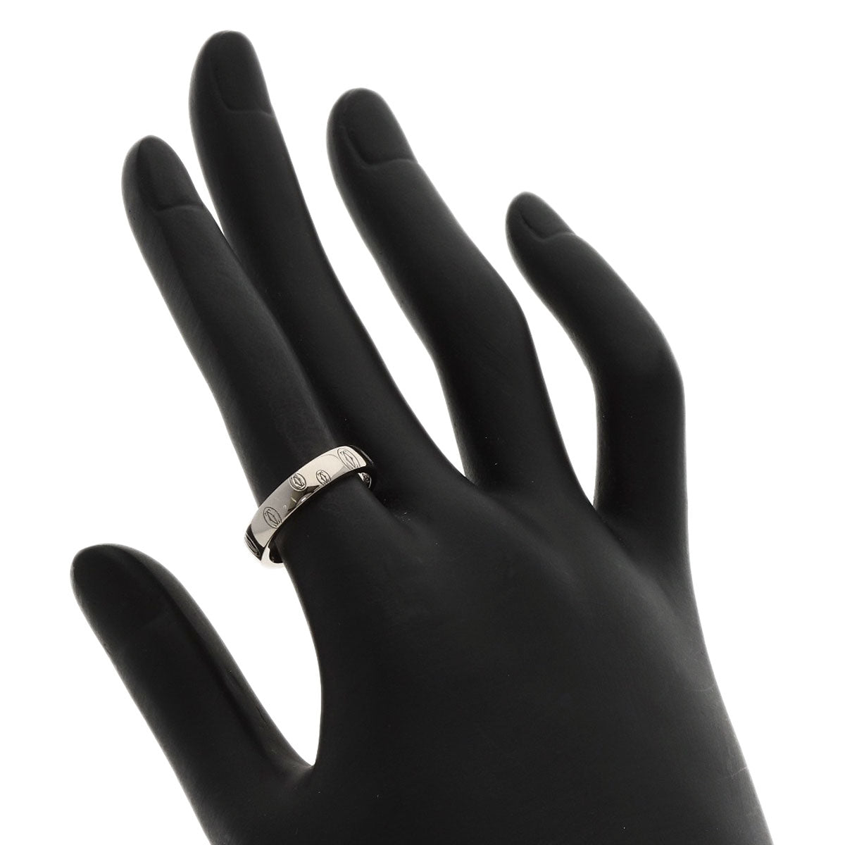 CARTIER Happy birthday # 52 Ring K18 White Gold Ladies [Used]