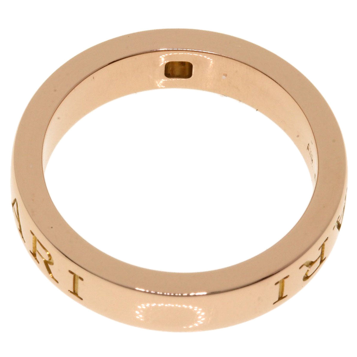 BVLGARI   Ring W logo Diamond K18 Pink Gold Ladies