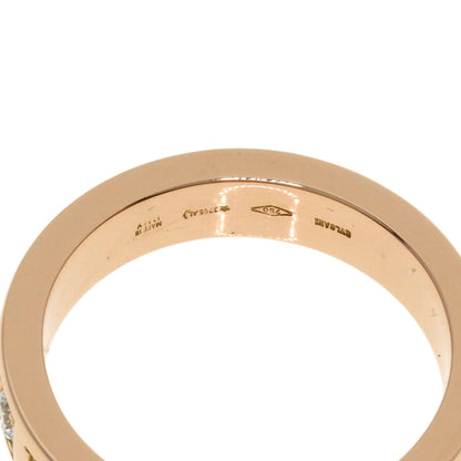 BVLGARI   Ring W logo Diamond K18 Pink Gold Ladies