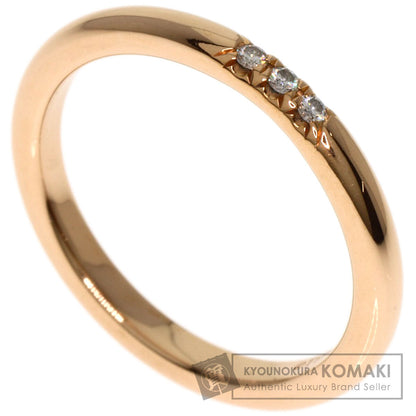 TIFFANY&Co. Forever Classic 3P Diamond Ring K18 Pink Gold Ladies [Used]