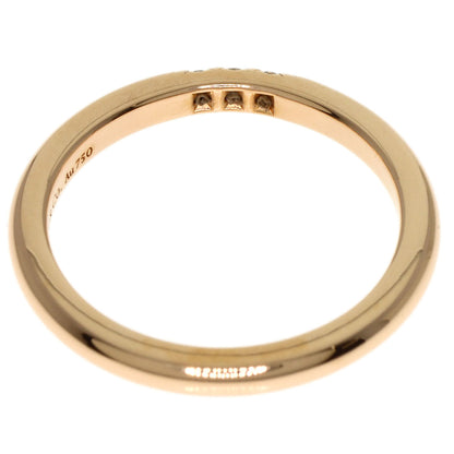 TIFFANY&Co. Forever Classic 3P Diamond Ring K18 Pink Gold Ladies [Used]