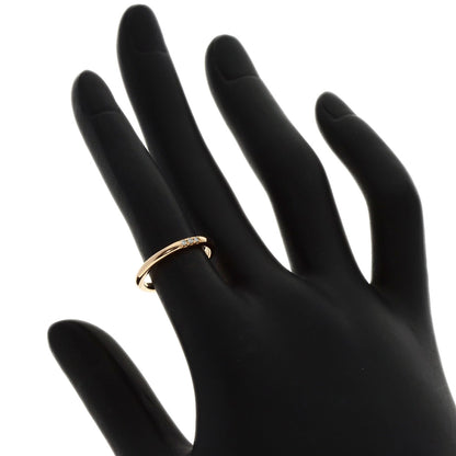 TIFFANY&Co. Forever Classic 3P Diamond Ring K18 Pink Gold Ladies [Used]