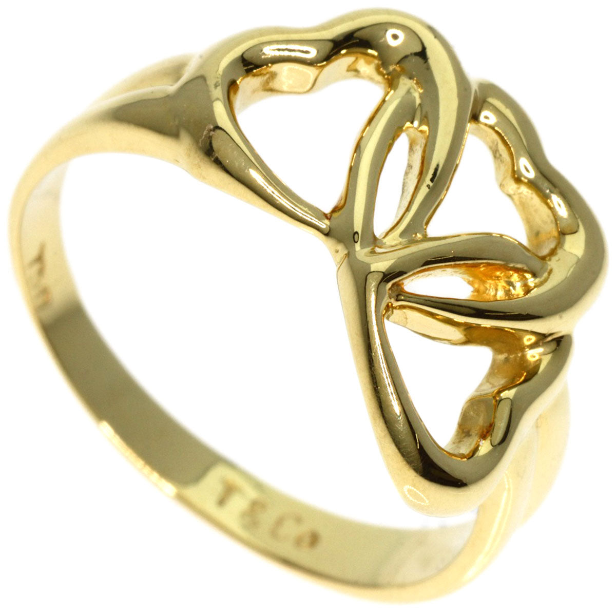TIFFANY&Co.   Ring Triple heart K18 Yellow Gold Ladies