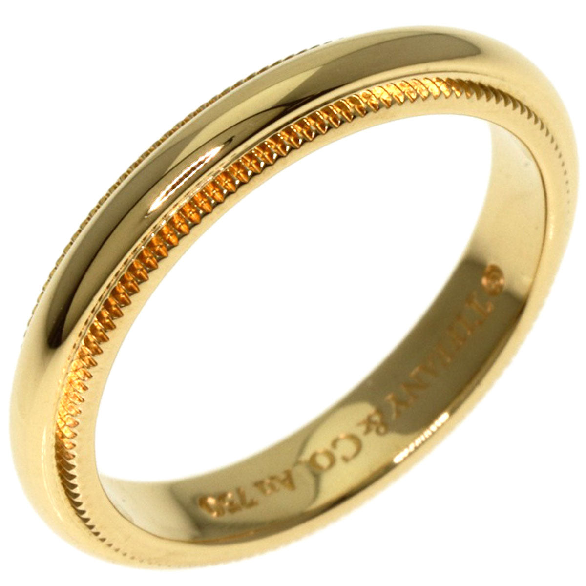 TIFFANY&Co.   Milgrain Ring  K18 Yellow Gold Ladies [Used]
