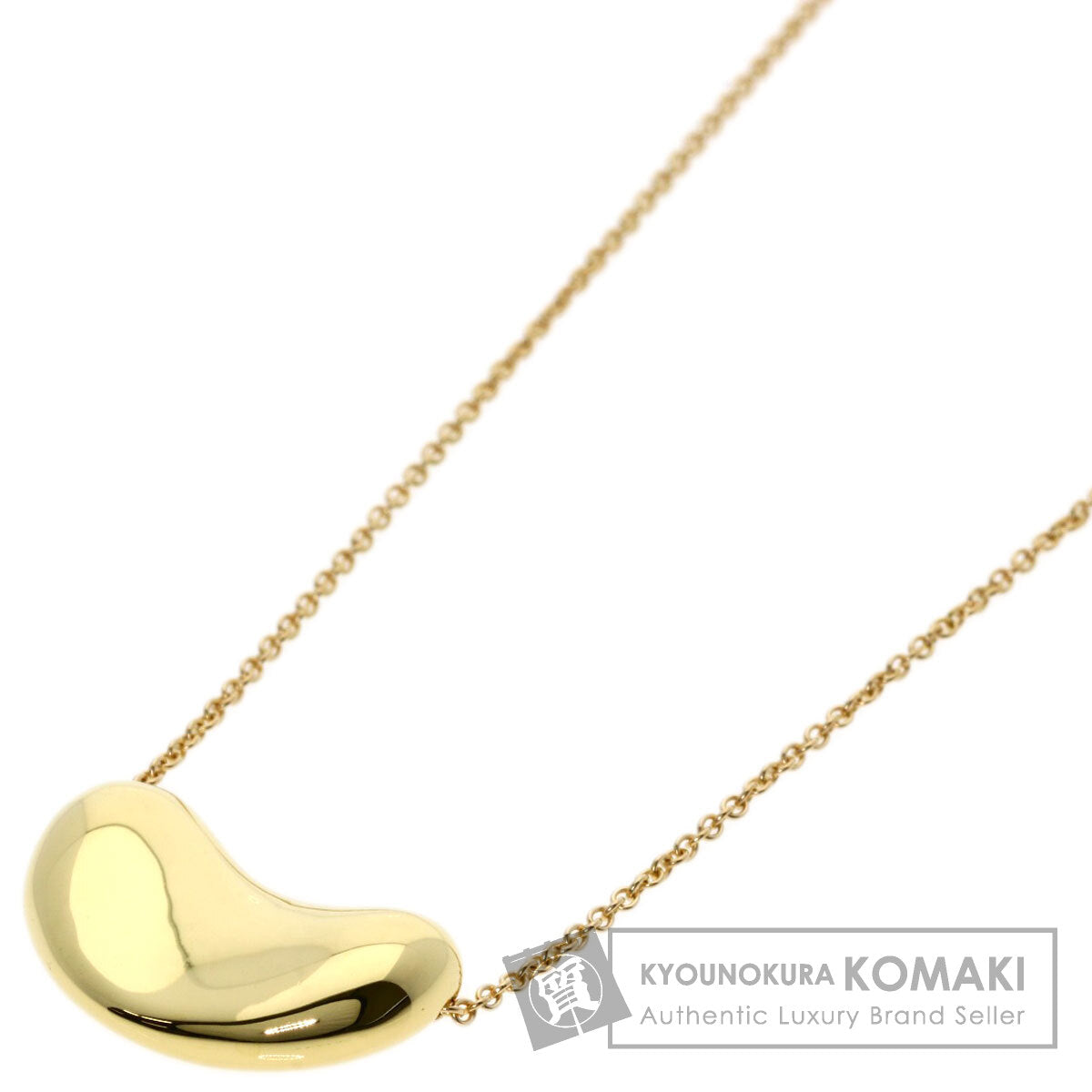 TIFFANY&Co.   Necklace Bean K18 Yellow Gold Ladies