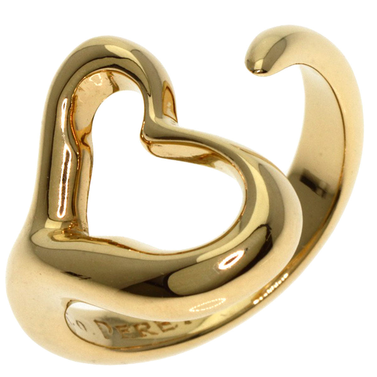 TIFFANY&Co.   Ring Open heart K18 Yellow Gold Ladies