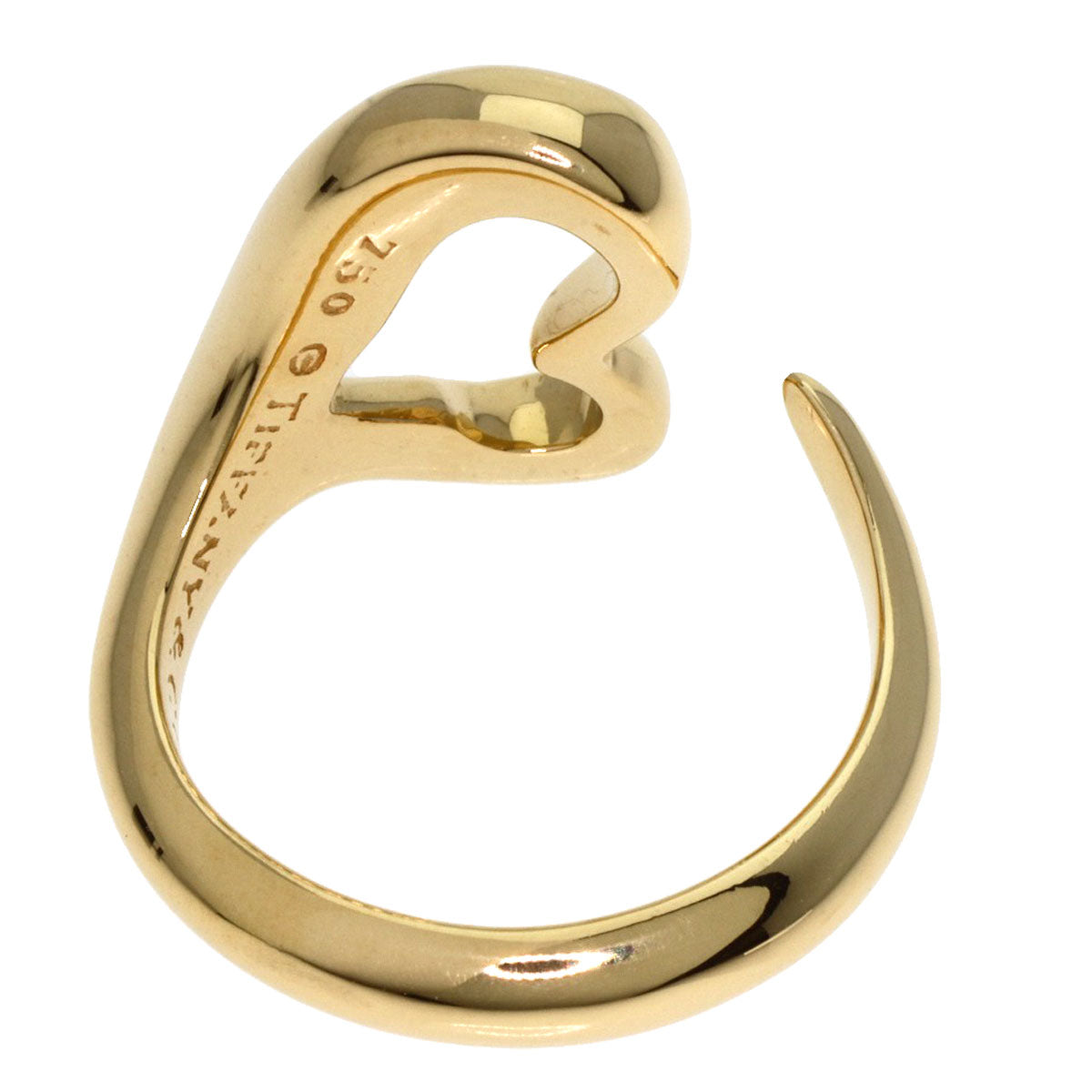 TIFFANY&Co.   Ring Open heart K18 Yellow Gold Ladies