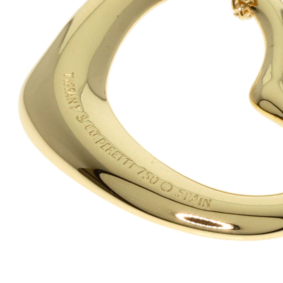 TIFFANY&Co.   Necklace Open heart K18 Yellow Gold Ladies
