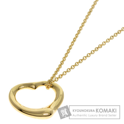 TIFFANY&Co. Open heart Necklace K18 Yellow Gold Ladies [Used]