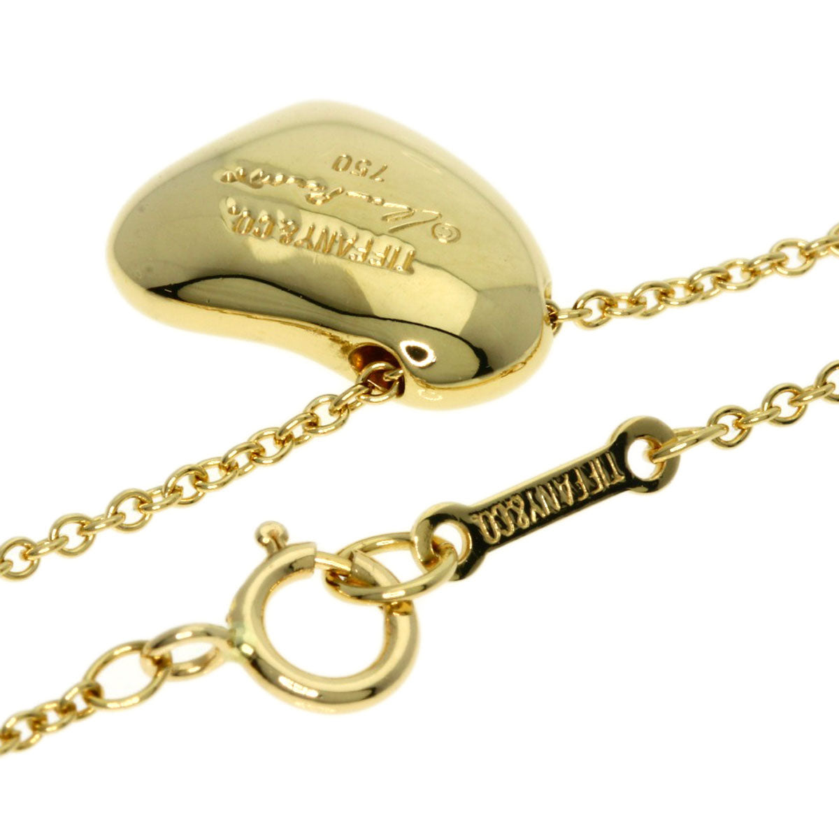 TIFFANY&Co.   Necklace Full heart K18 Yellow Gold Ladies
