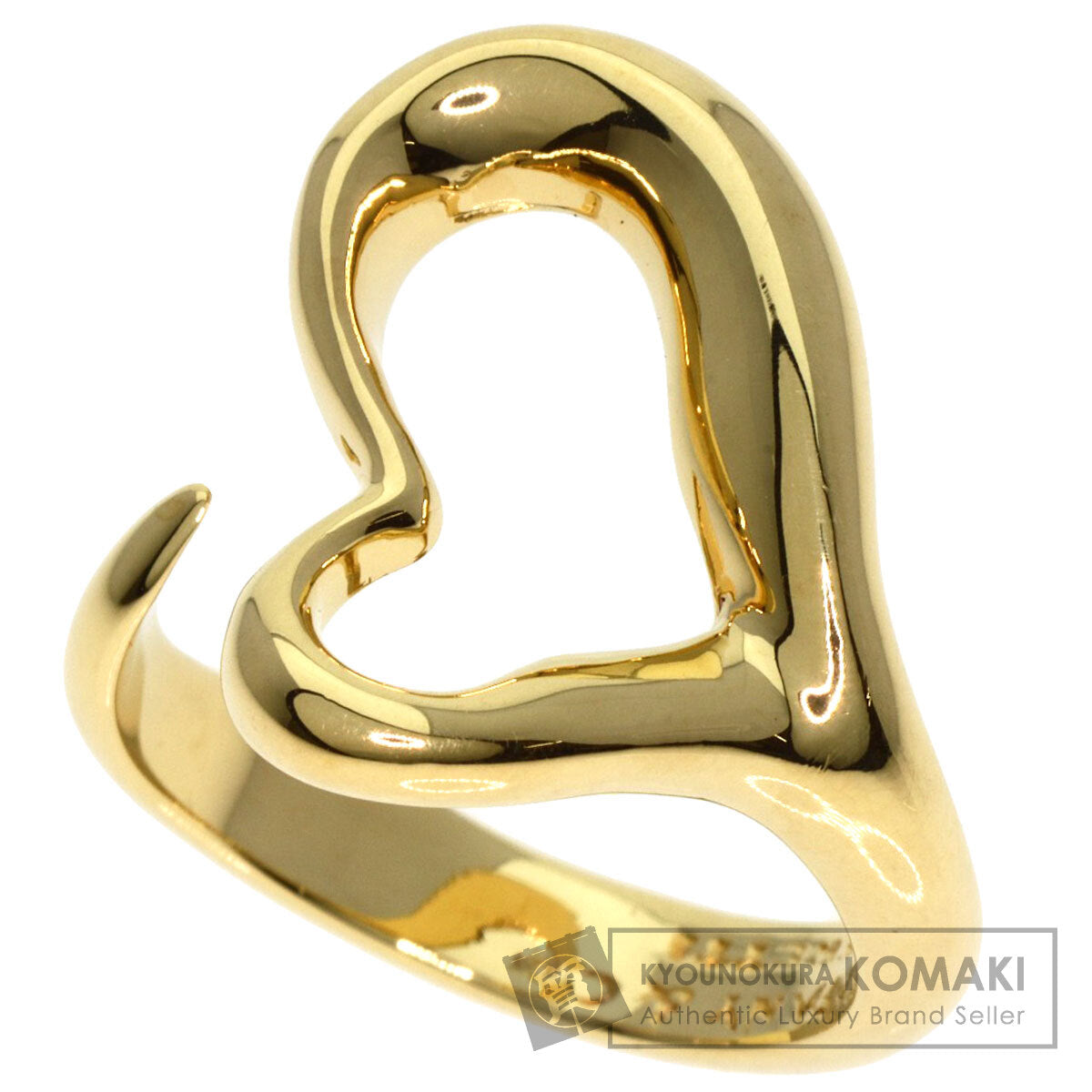 TIFFANY&Co.   Ring Open heart K18 Yellow Gold Ladies