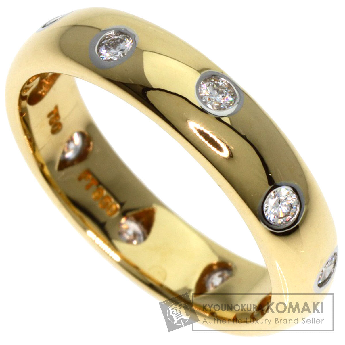 TIFFANY&Co.   Ring Dots Diamond K18 Yellow Gold PT950Ladies