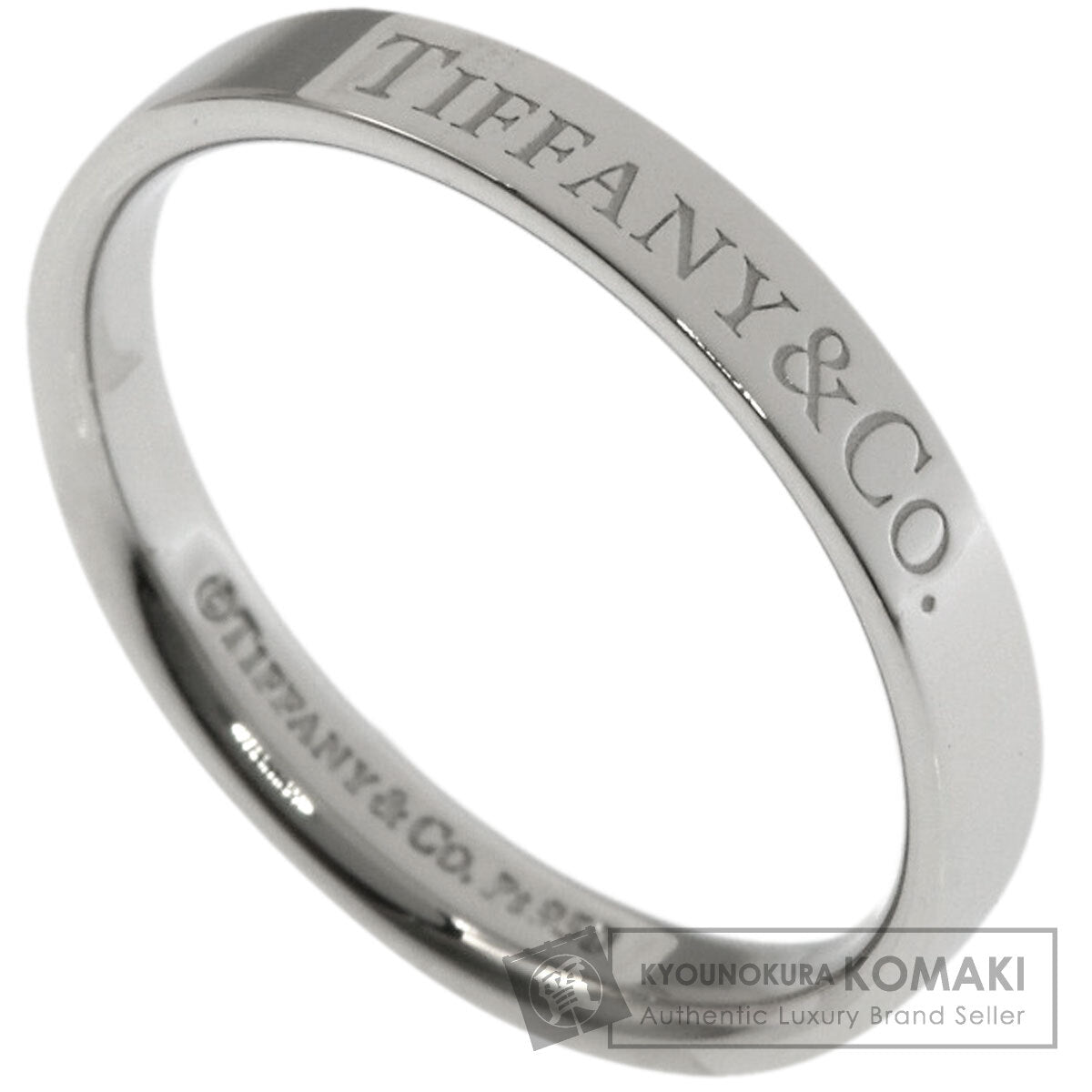 TIFFANY&Co. Flat band Ring Platinum PT950 Ladies [Used]