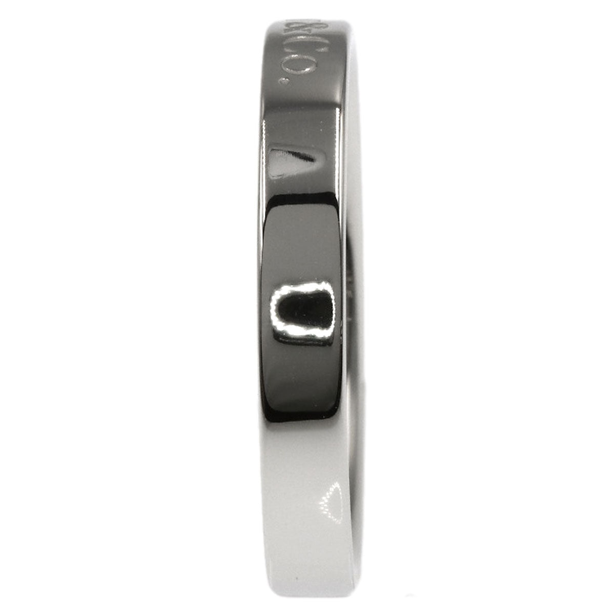 TIFFANY&Co. Flat band Ring Platinum PT950 Ladies [Used]