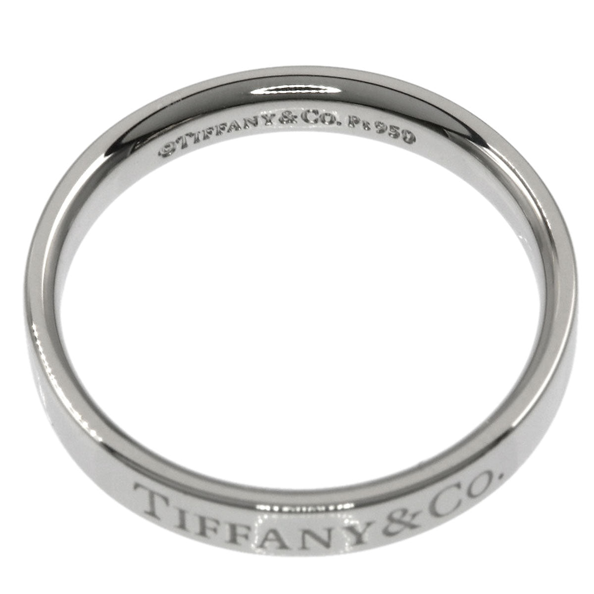 TIFFANY&Co. Flat band Ring Platinum PT950 Ladies [Used]