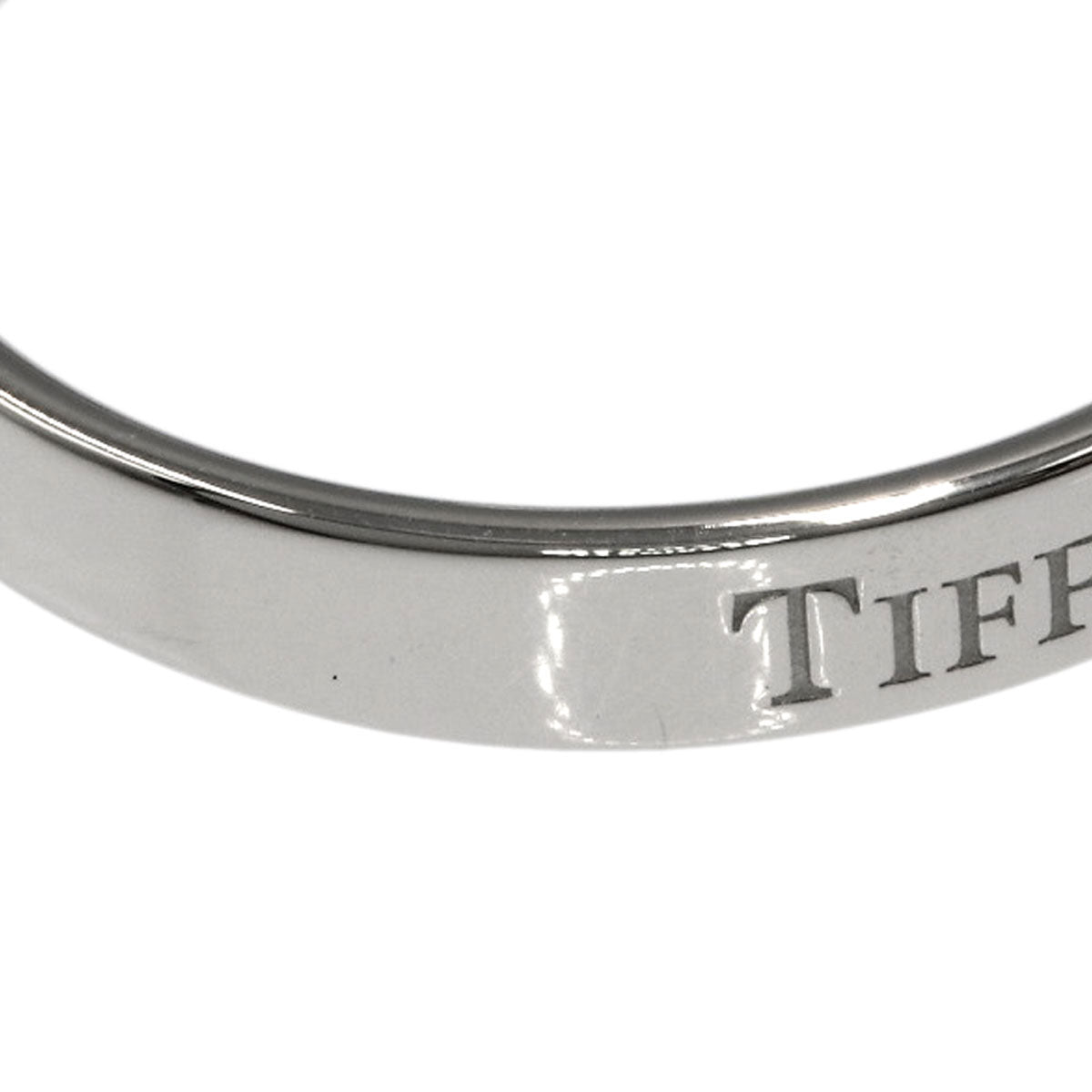 TIFFANY&Co. Flat band Ring Platinum PT950 Ladies [Used]