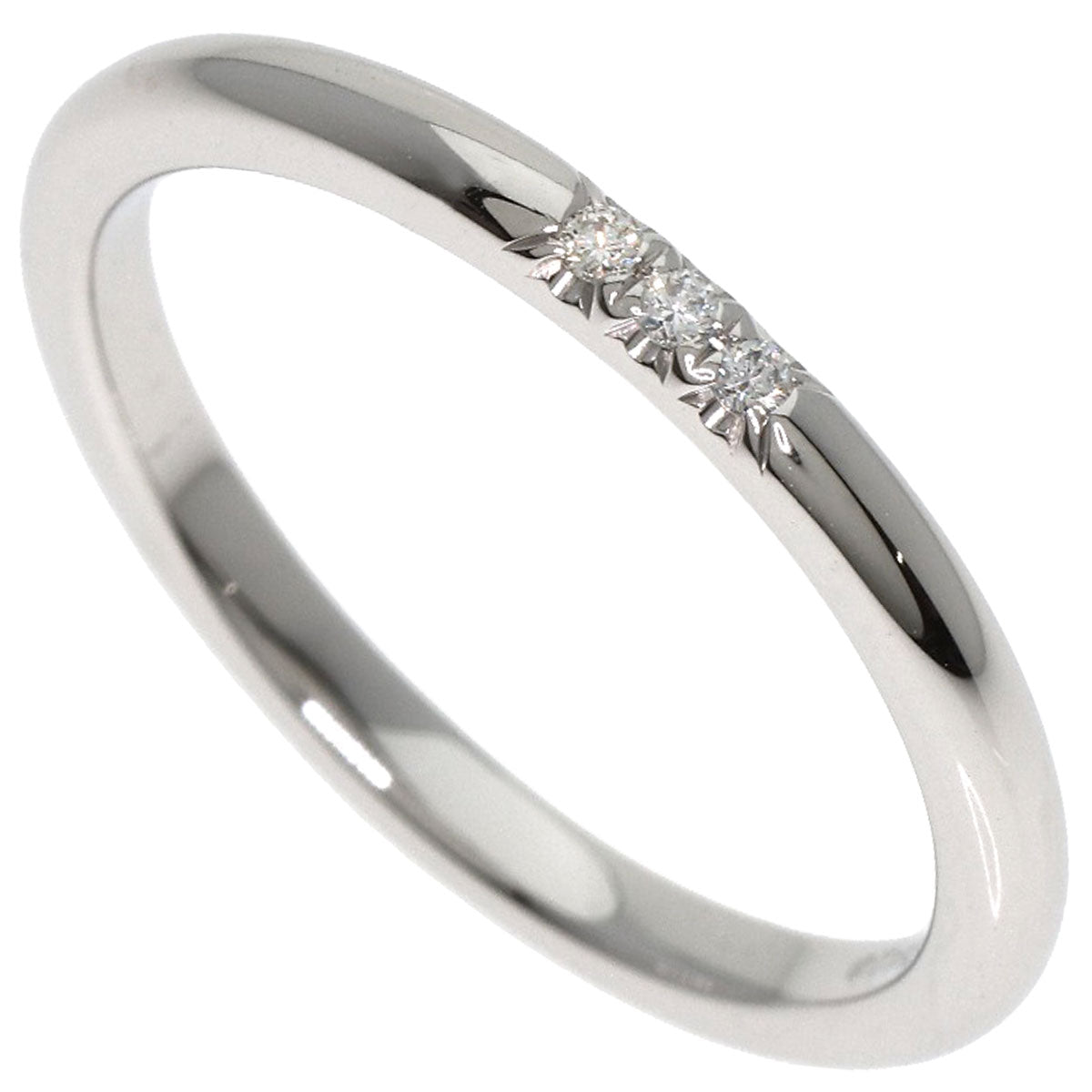 TIFFANY&Co. Forever 3P Diamond Ring Platinum PT950 Ladies [Used]