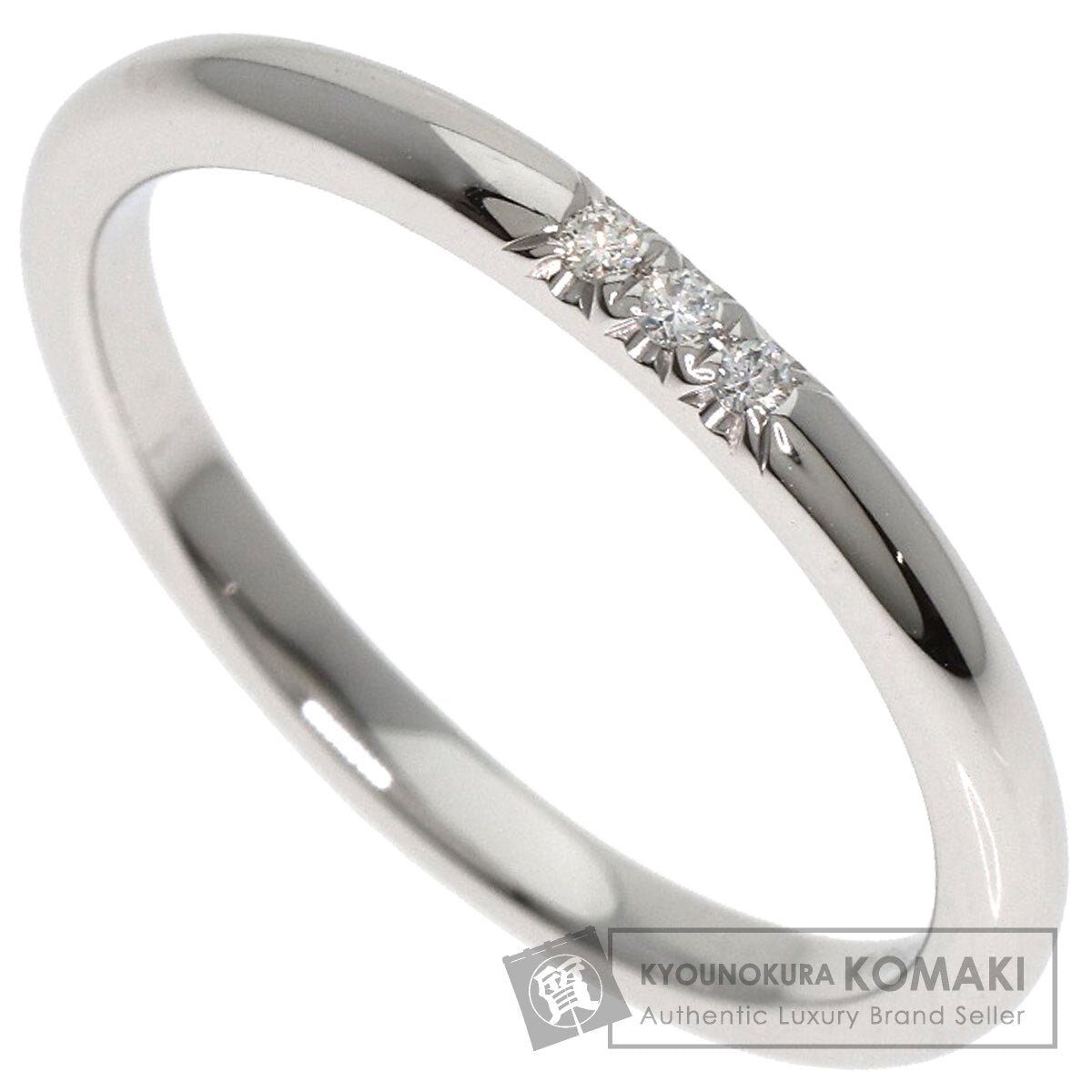 TIFFANY&Co. Forever 3P Diamond Ring Platinum PT950 Ladies [Used]