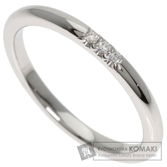 TIFFANY&Co. Forever 3P Diamond Ring Platinum PT950 Ladies [Used]