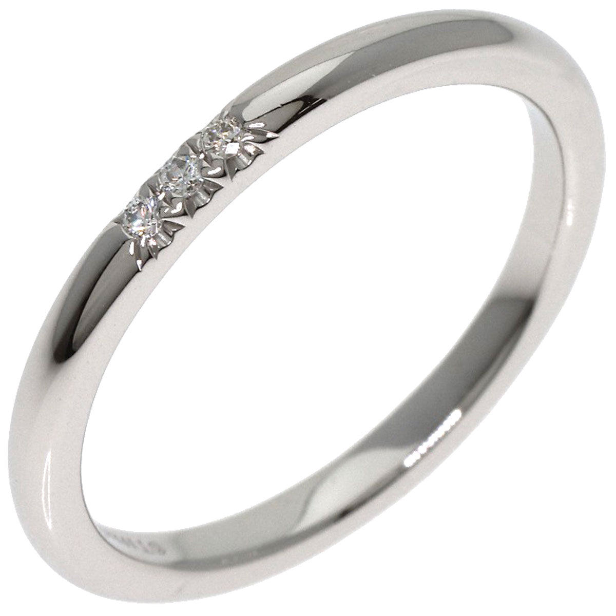 TIFFANY&Co. Forever 3P Diamond Ring Platinum PT950 Ladies [Used]