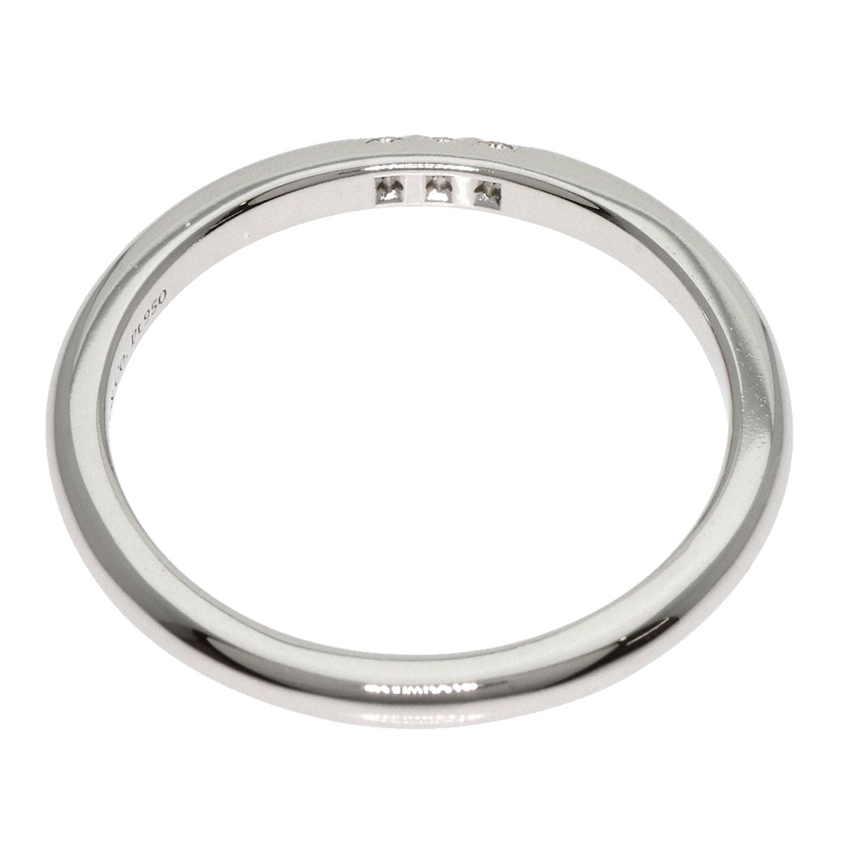 TIFFANY&Co. Forever 3P Diamond Ring Platinum PT950 Ladies [Used]