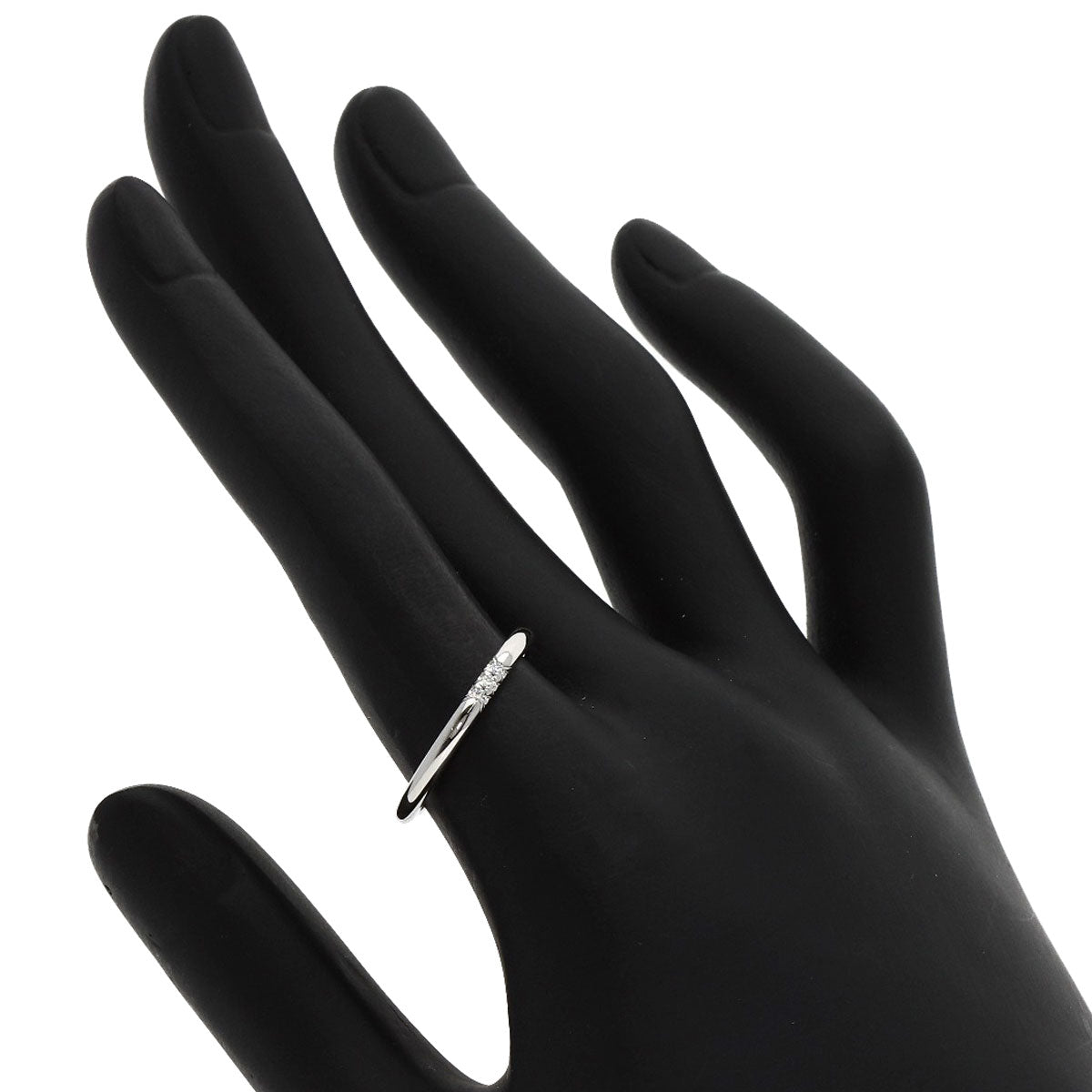 TIFFANY&Co. Forever 3P Diamond Ring Platinum PT950 Ladies [Used]