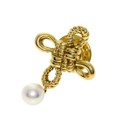 MIKIMOTO   Pearl Pearl Brooch  K18 Yellow Gold Ladies [Used]