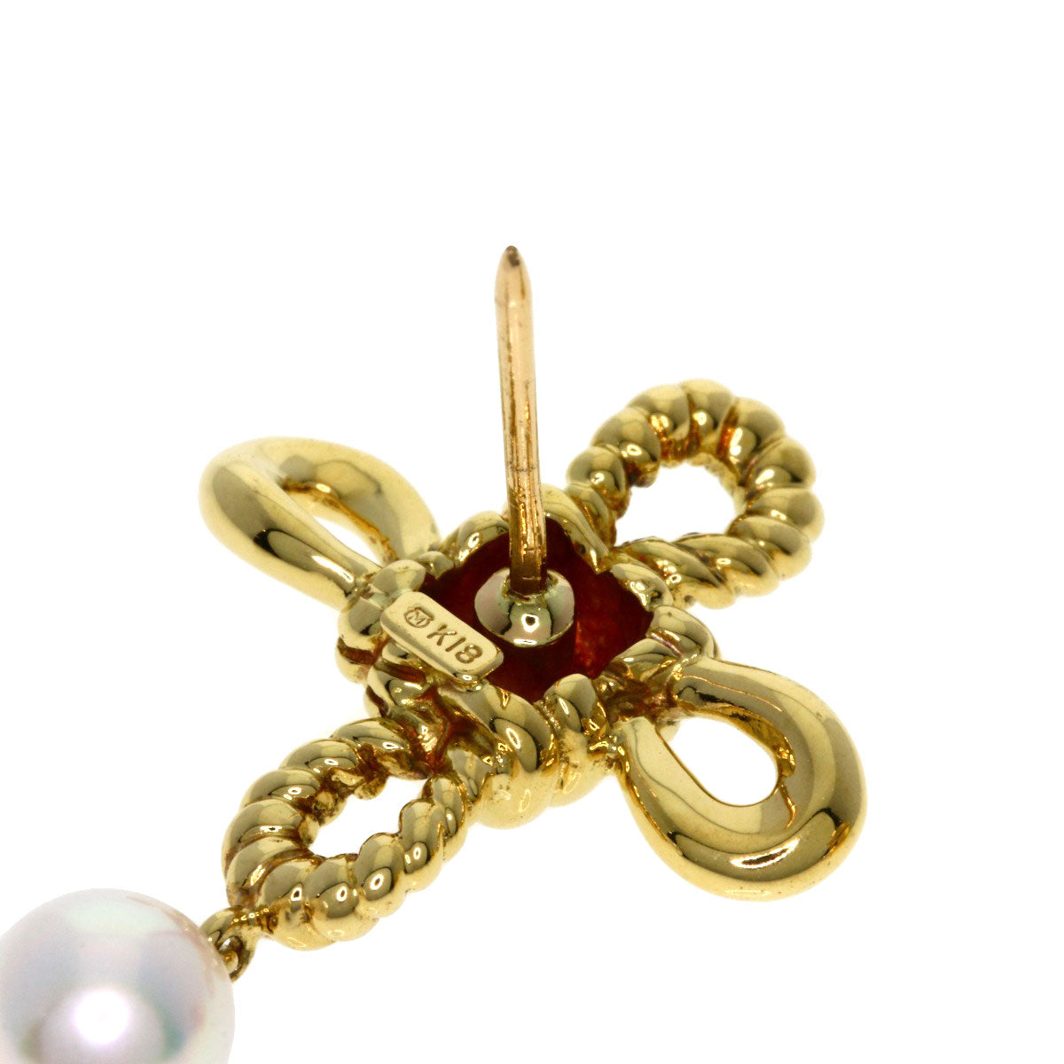 MIKIMOTO   Pearl Pearl Brooch  K18 Yellow Gold Ladies [Used]
