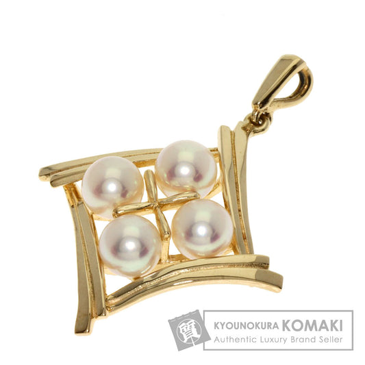 MIKIMOTO   Pearl Pearl Pendant top  K14 Yellow Gold Ladies [Used]