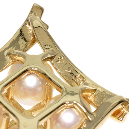 MIKIMOTO   Pearl Pearl Pendant top  K14 Yellow Gold Ladies [Used]