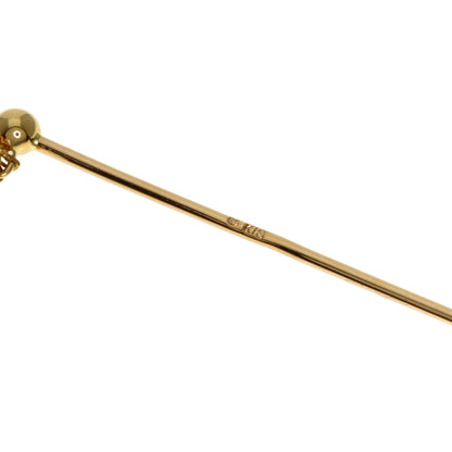 MIKIMOTO   Pearl Pearl Brooch  K18 Yellow Gold Ladies [Used]