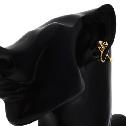 MIKIMOTO   Ribbon Pearl Pearl Earring  K18 Yellow Gold Ladies [Used]