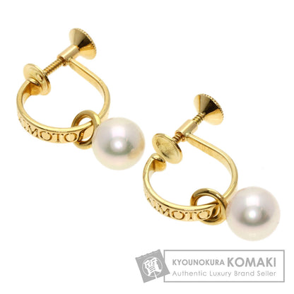 MIKIMOTO Pearl Pearl Earring K18 Yellow Gold Ladies [Used]
