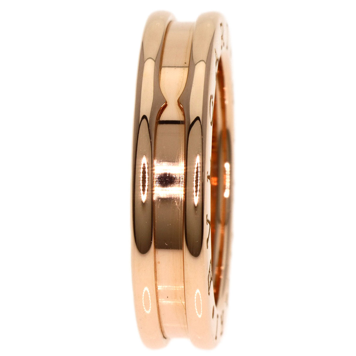 BVLGARI B.zero1 1 band #49 Ring K18 Pink Gold Ladies [Used]