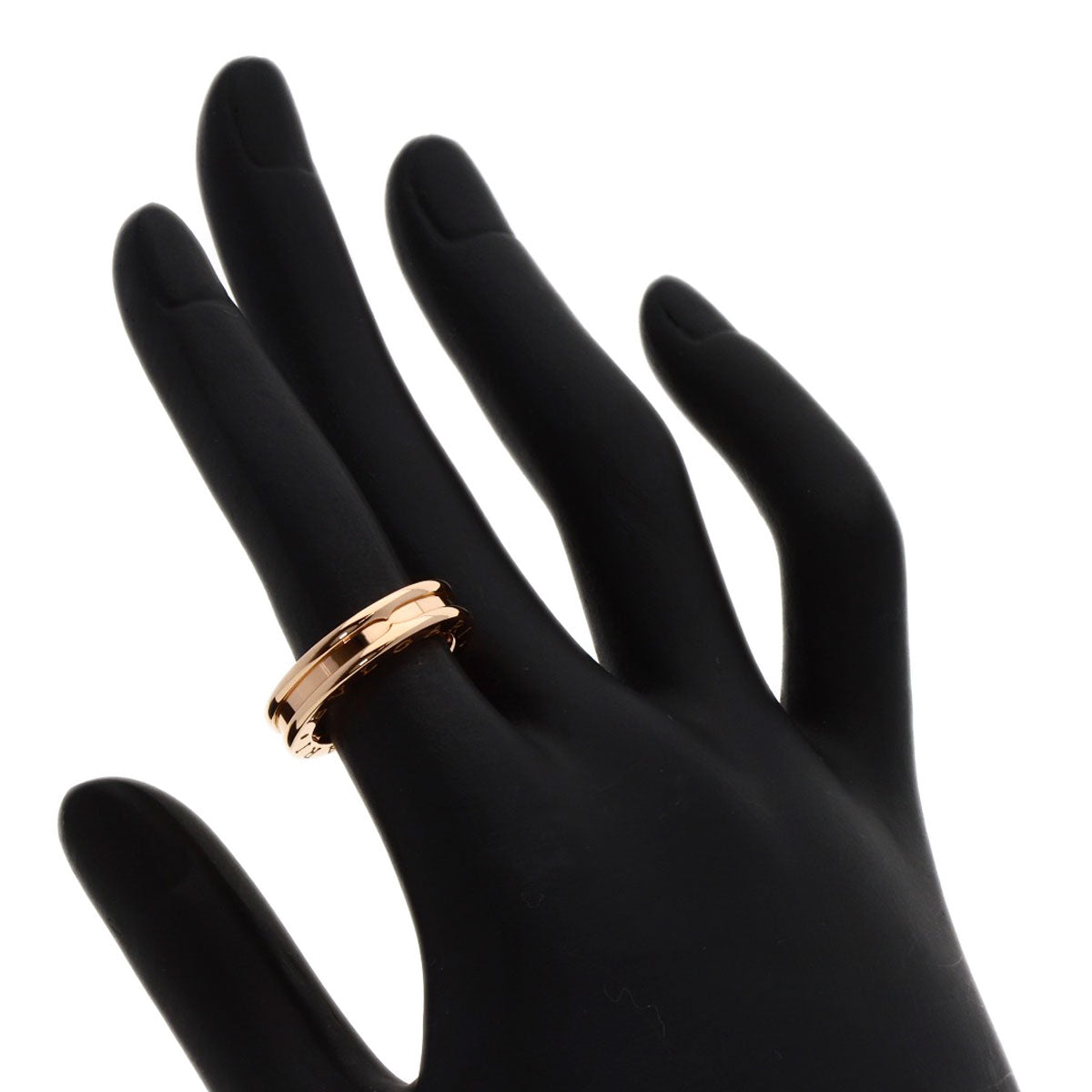 BVLGARI B.zero1 1 band #49 Ring K18 Pink Gold Ladies [Used]
