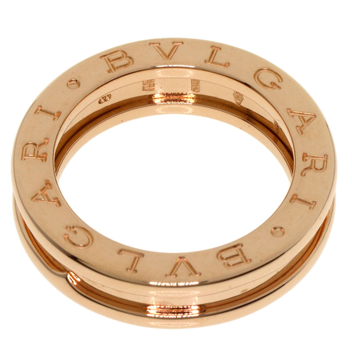 BVLGARI B-zero1 B-Cello One XS 1 Band #48 Ring K18 Pink Gold Ladies [Used]
