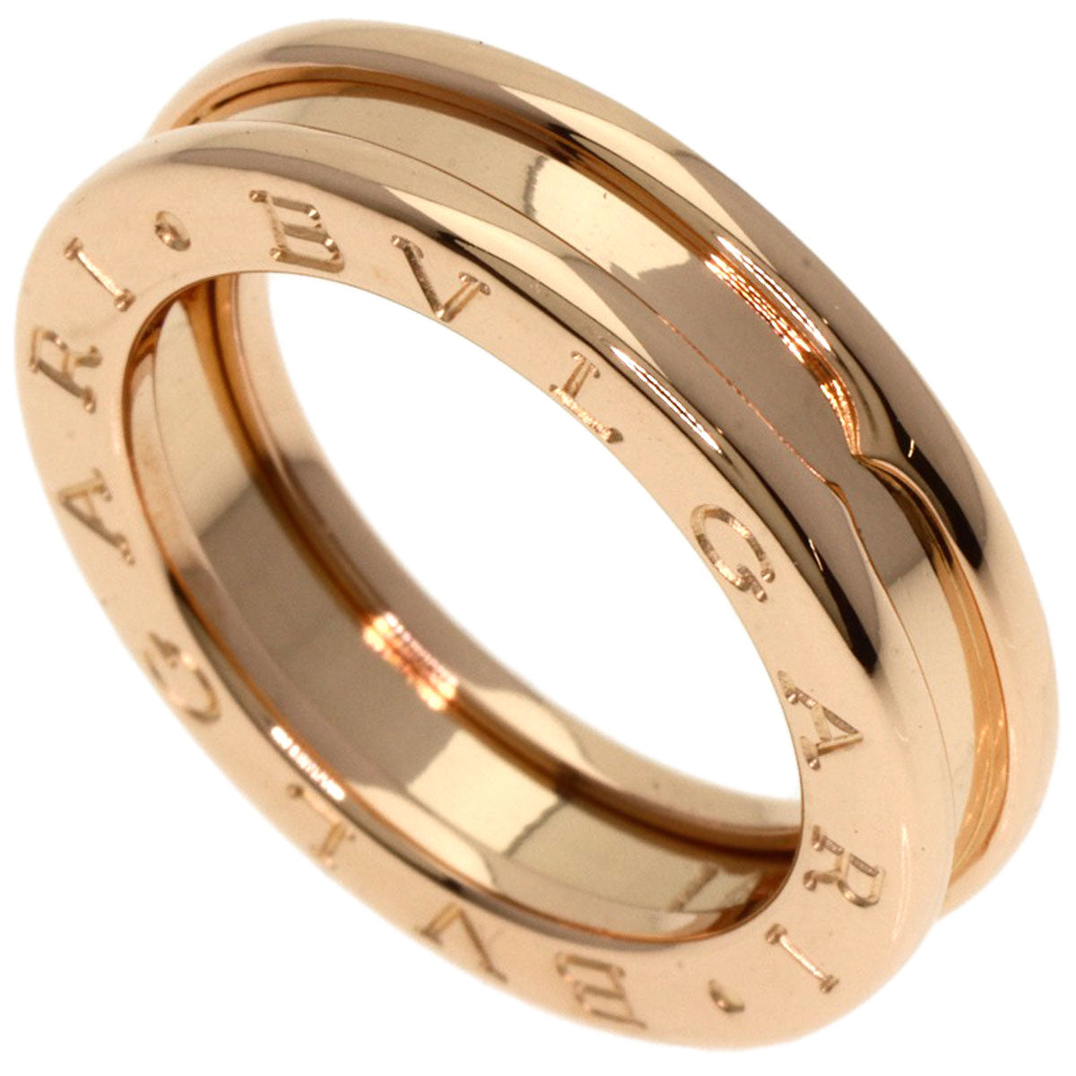 BVLGARI B.zero1 1 band #48 Ring K18 Pink Gold Ladies [Used]
