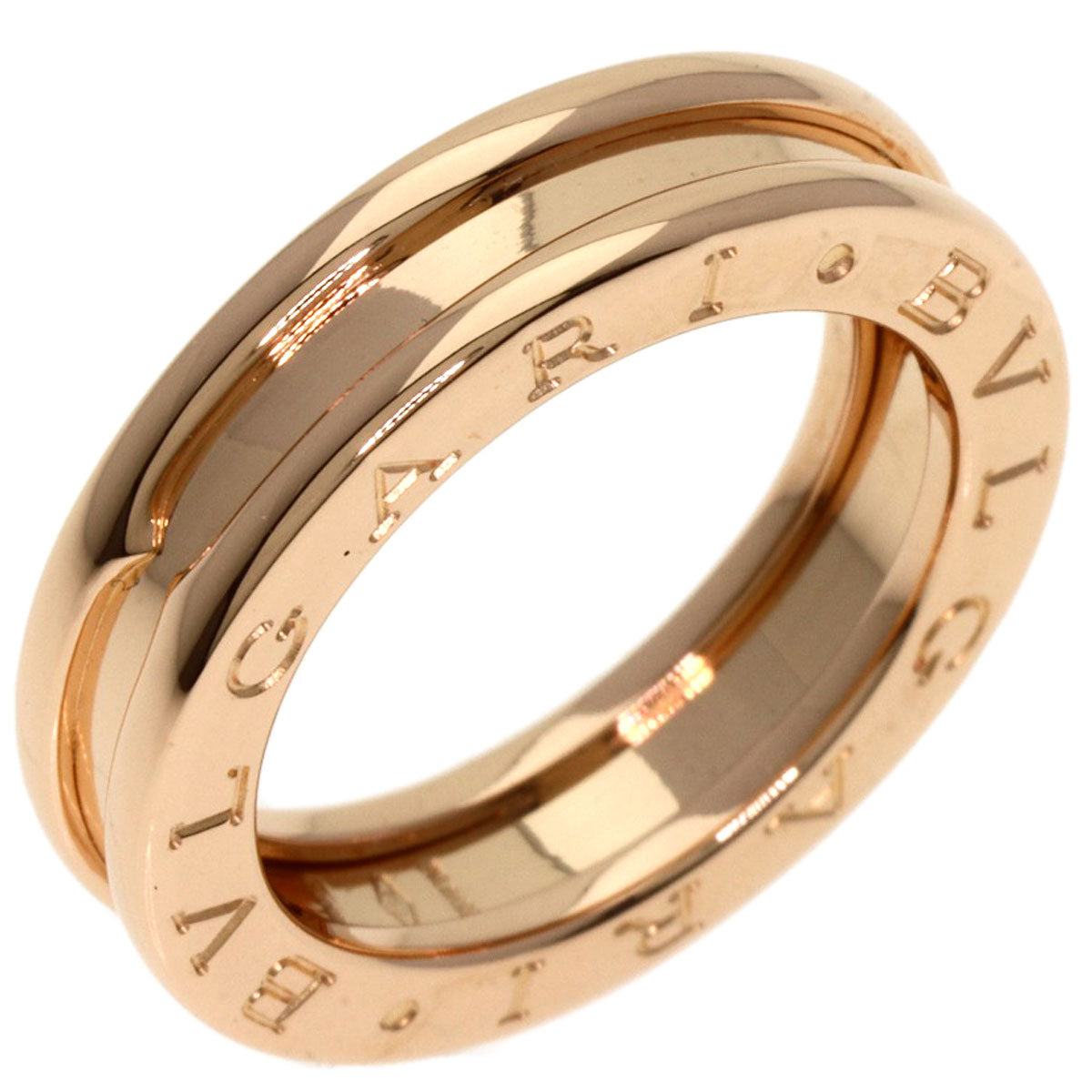BVLGARI B.zero1 1 band #48 Ring K18 Pink Gold Ladies [Used]