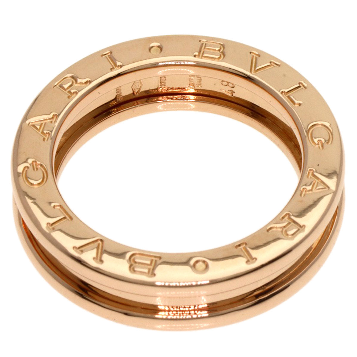 BVLGARI B.zero1 1 band #48 Ring K18 Pink Gold Ladies [Used]