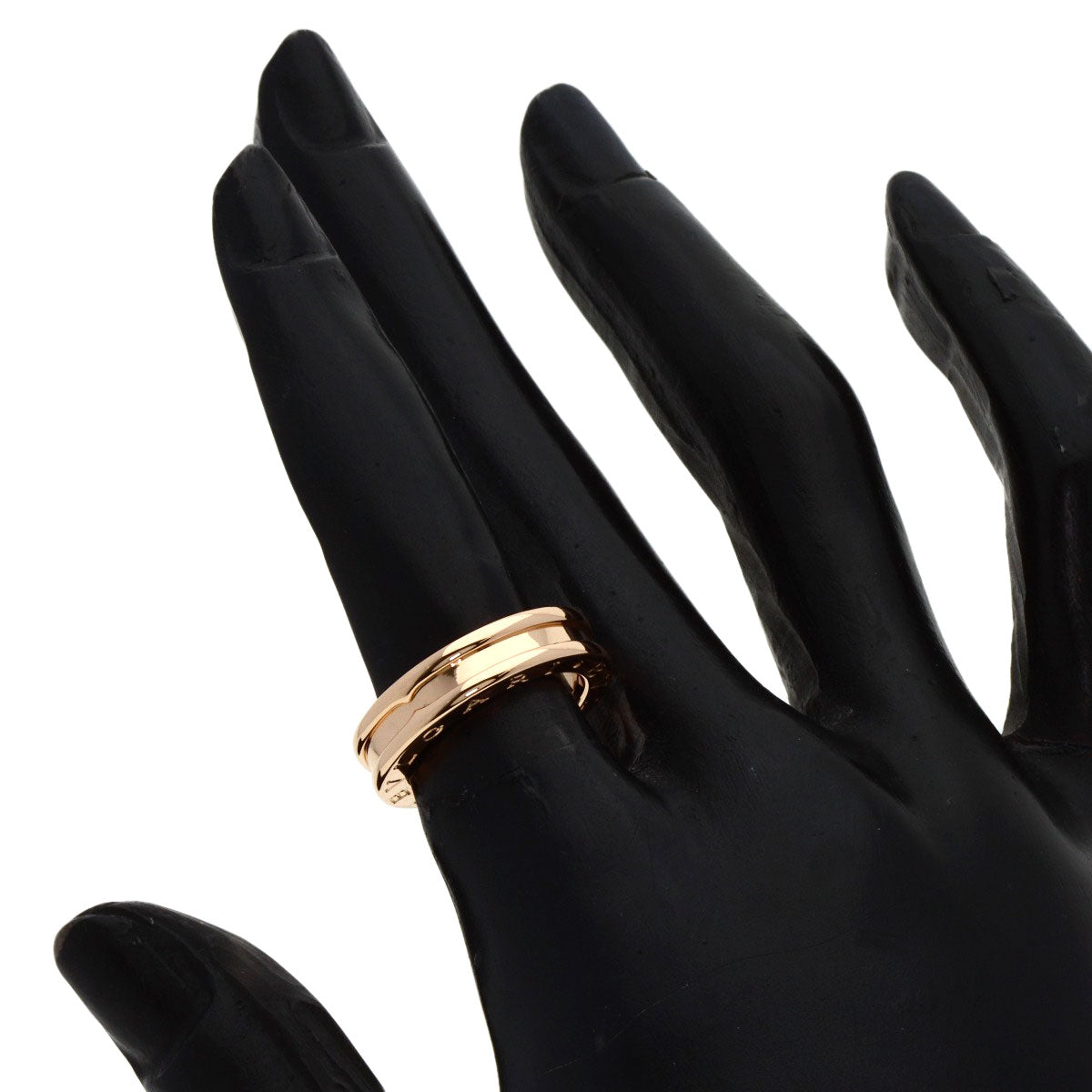 BVLGARI B.zero1 1 band #48 Ring K18 Pink Gold Ladies [Used]