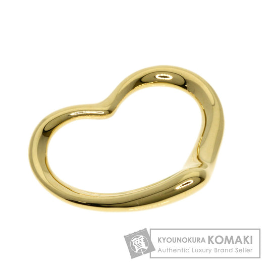 TIFFANY&Co. Open heart Pendant top K18 Yellow Gold Ladies [Used]