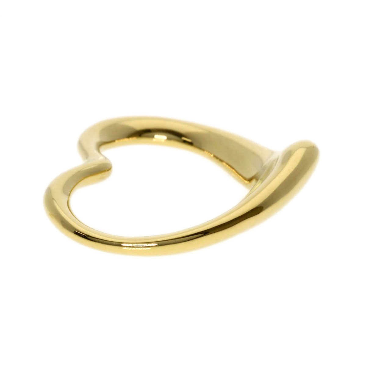 TIFFANY&Co. Open heart Pendant top K18 Yellow Gold Ladies [Used]