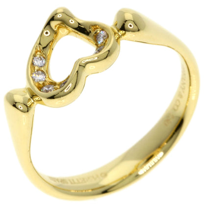 TIFFANY&Co.   Ring Open Heart Diamond K18 Yellow Gold Ladies