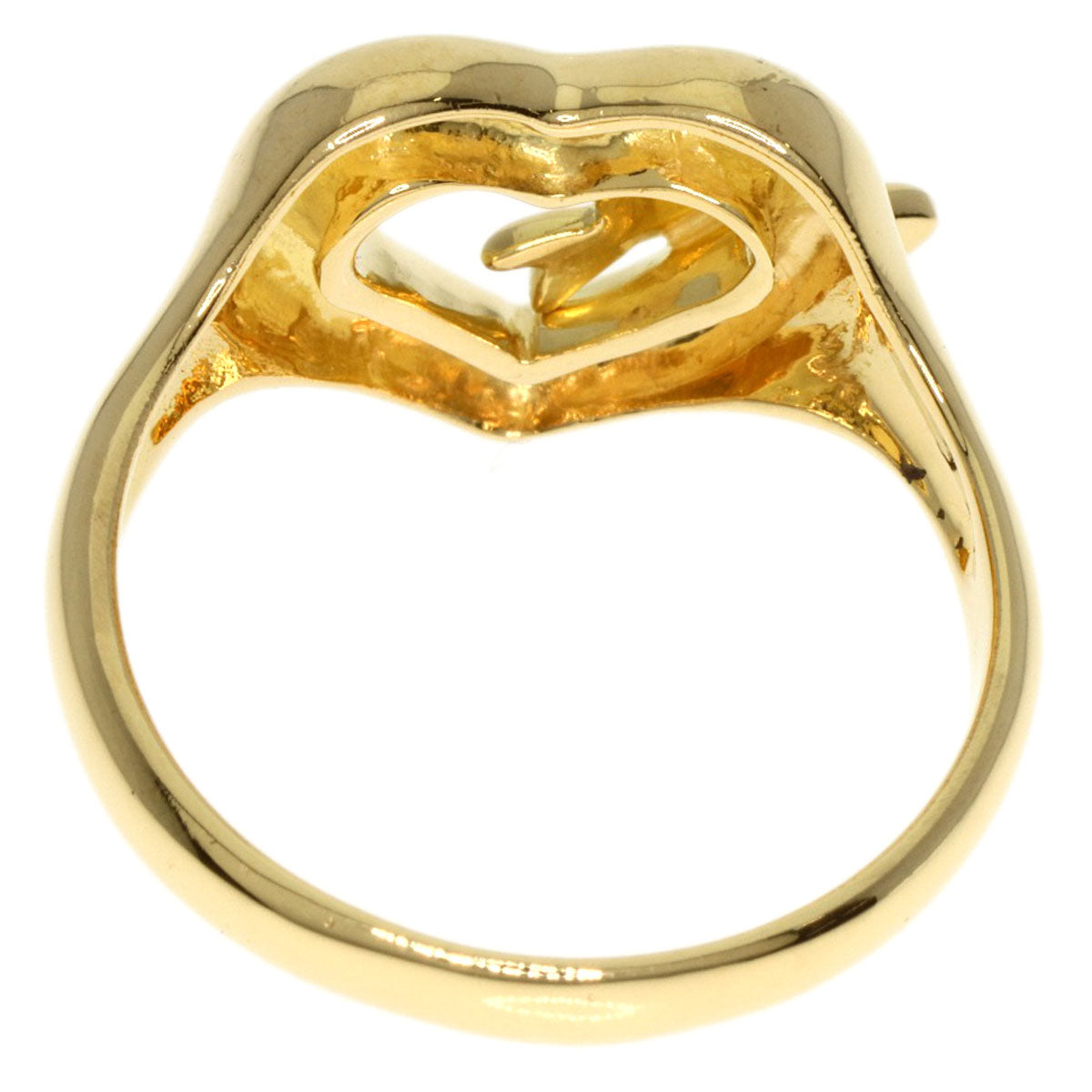 TIFFANY&Co.   Ring Heart ribbon K18 Yellow Gold Ladies