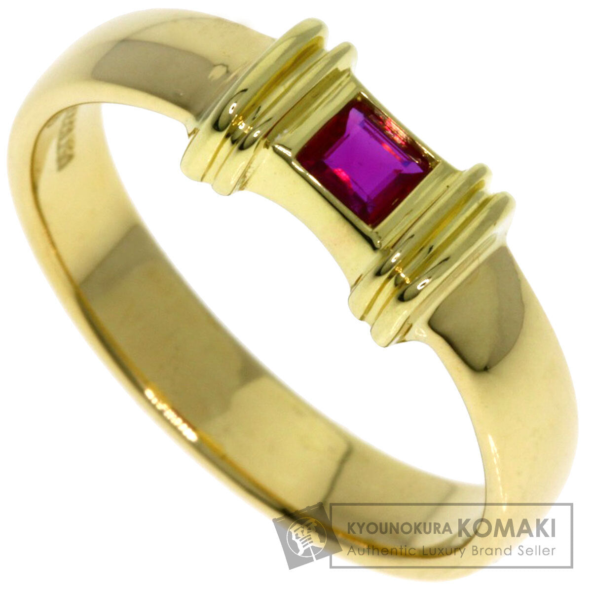 TIFFANY&Co.   Ring Stacking Ruby K18 Yellow Gold Ladies