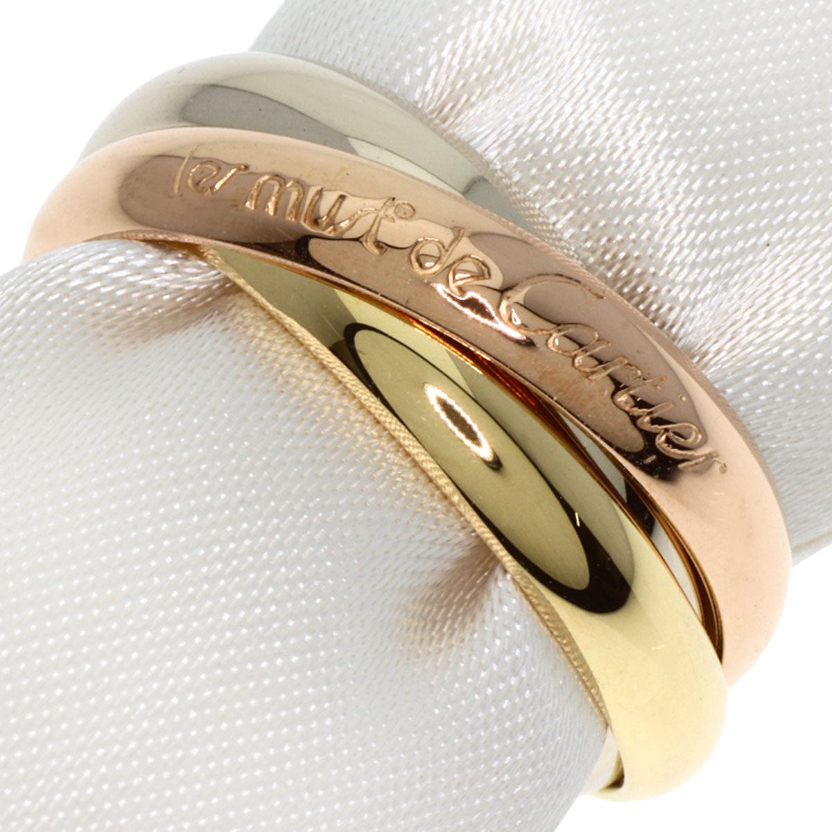 CARTIER   Ring Trinity #55 K18 Yellow Gold K18 White GoldLadies