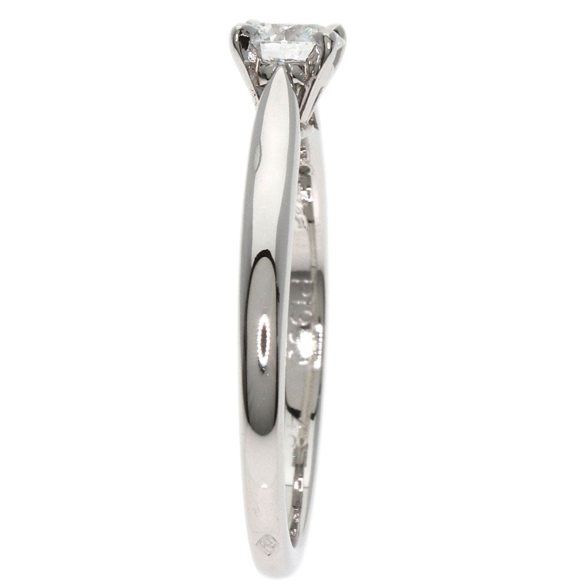 CARTIER   Ring Solitaire Diamond # 48 Platinum PT950 Ladies